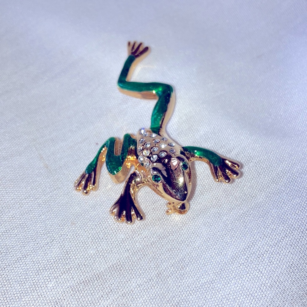 Vintage Tree Frog Brooch